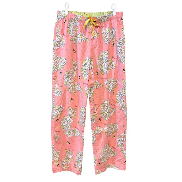 Nick & Nora Other - Nick & Nora Women's Medium Pink Daisy Bee Print Pajama Pants Sleepwear M
